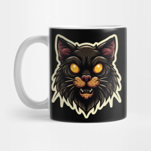 Evil Black Cat Mug